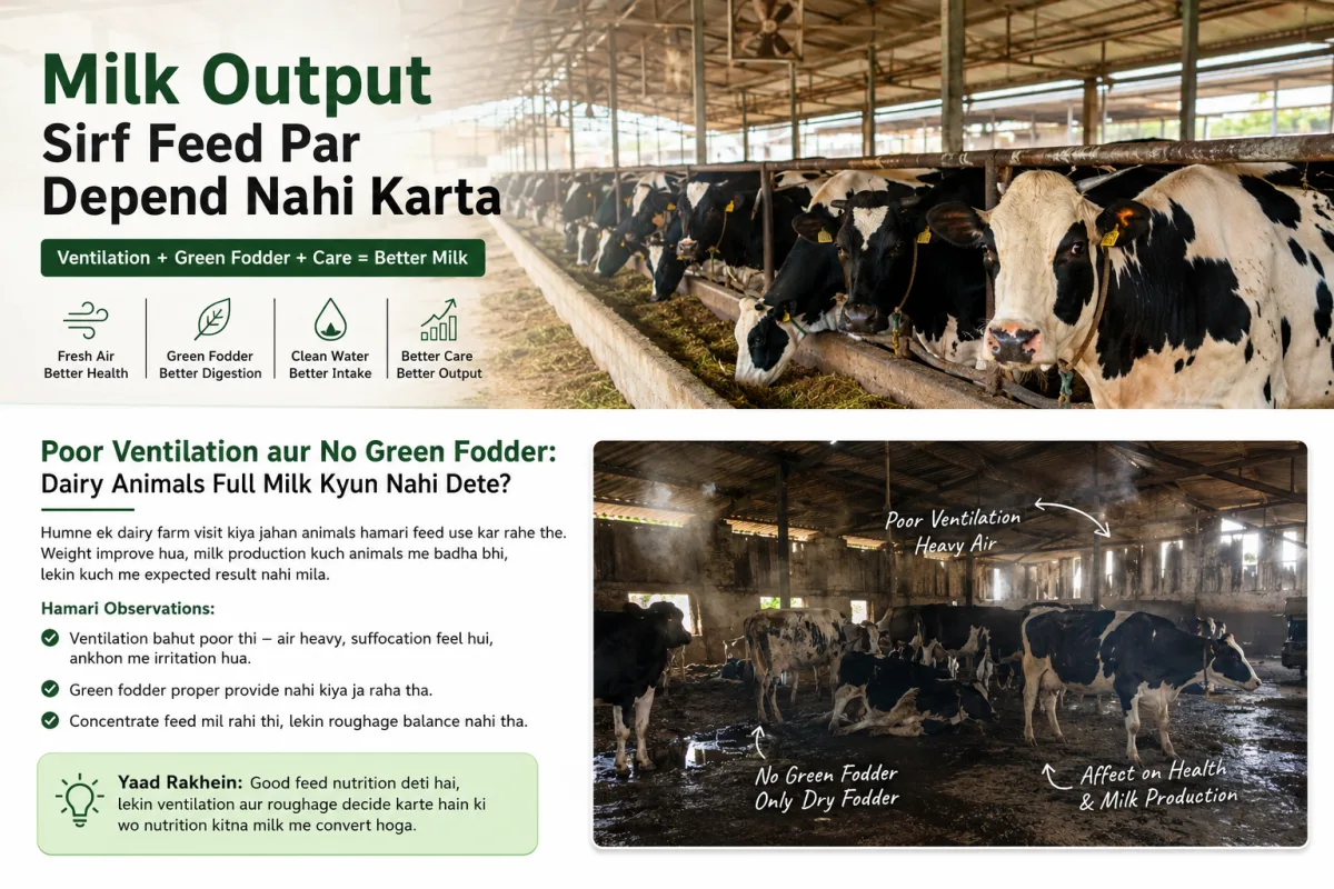 Why Milk Output Does Not Depend on Feed Alone: Lessons From a Recent Dairy Farm Visit